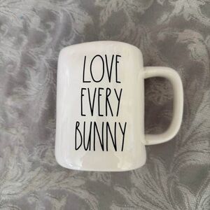 Rae Dunn White 'Love Every Bunny' Mug